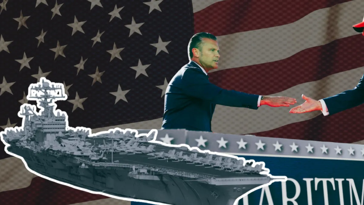 Pete Hegseth visita portaviones de guerra a su regreso de Irán, en medio de denuncias de intentos de suicidio a bordo