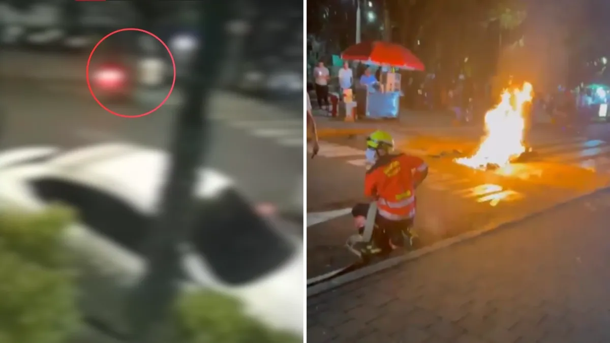 Una mujer de 70 años murió en Medellín tras ser arrollada por dos menores de edad a bordo de una motocicleta: la comunidad incineró el vehículo