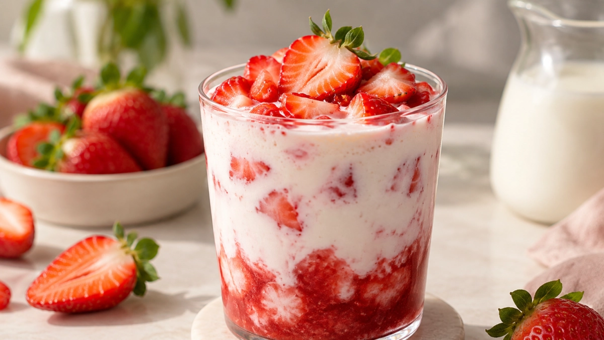 Ttalgi-uyu, el batido de fresas que triunfa en las cafeterías de Seúl: así puede preparar en casa su versión más cremosa
