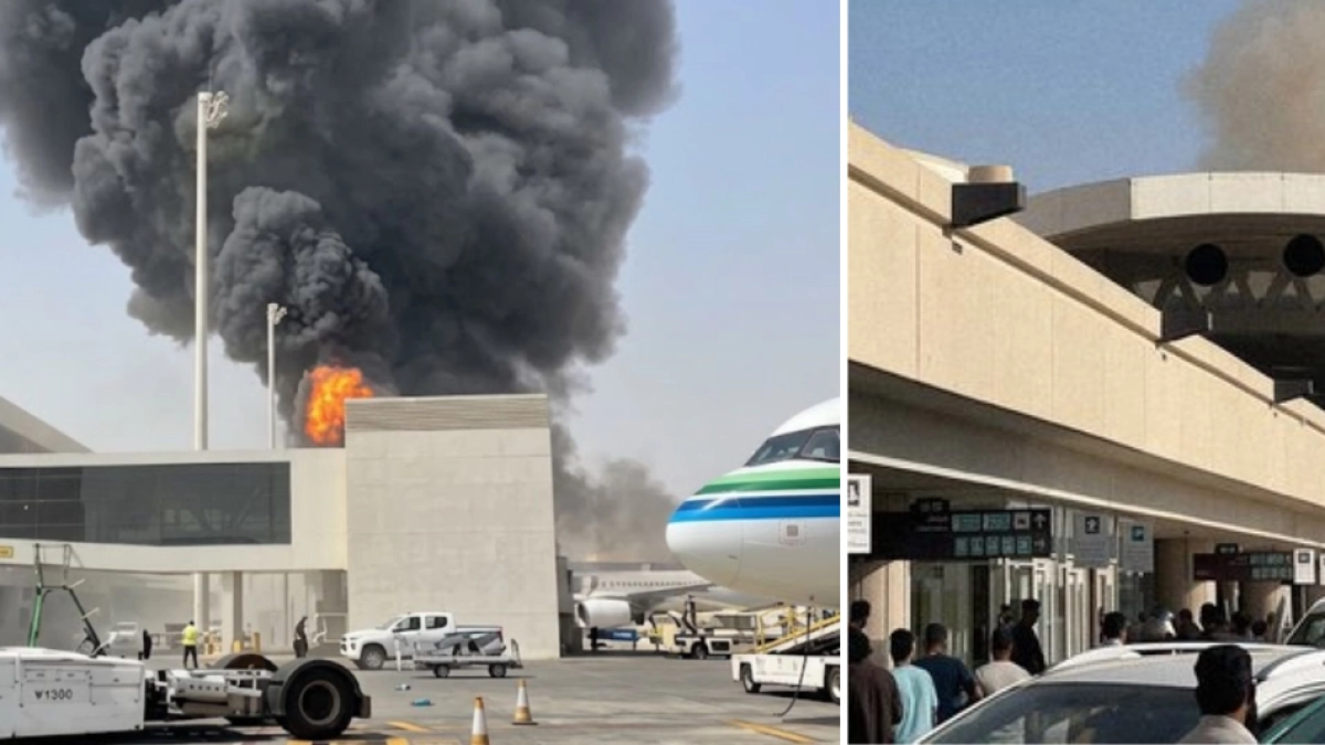 Video muestra el momento exacto del ataque con misiles al aeropuerto de Riad en Arabia Saudita: pasajeros esperaban para abordar
