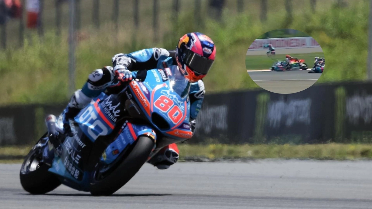 Video | David Alonso sufrió un aparatoso accidente tras salir eyectado de su moto en la primera curva del GP de Indonesia: este es su estado de salud