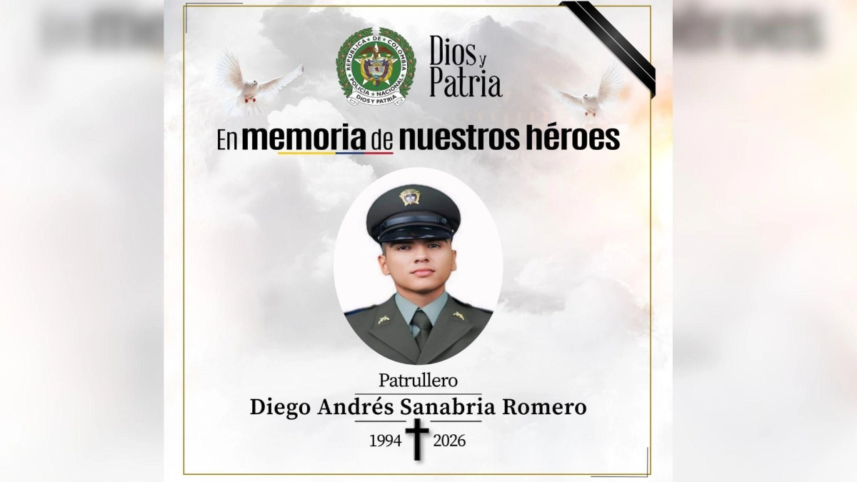 Un policía muerto, otro herido y un presunto disidente abatido tras ataque armado en Tuluá, Valle del Cauca