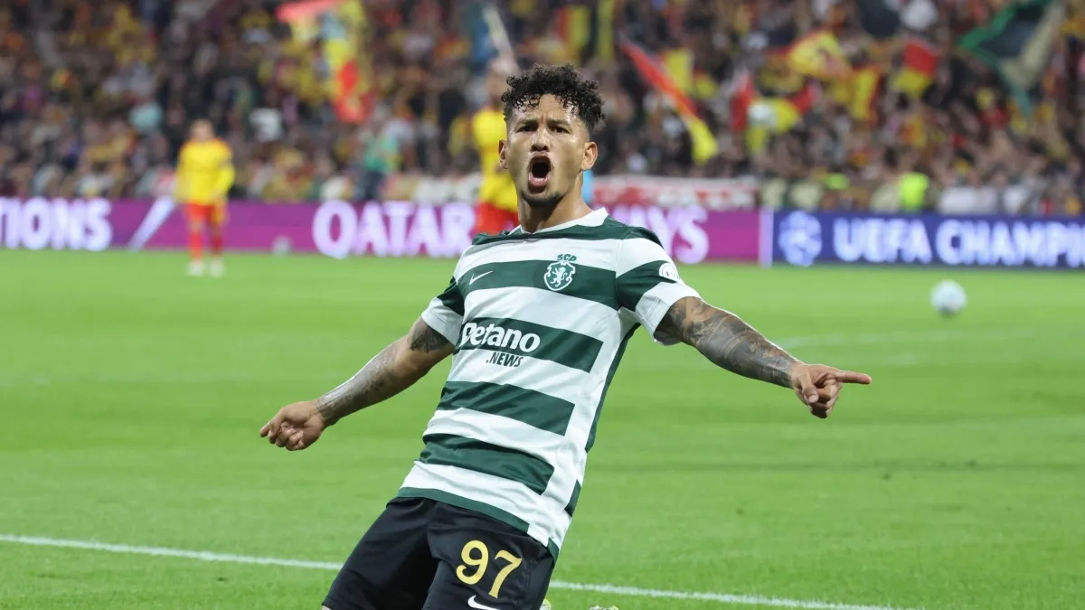 Luis Suárez, gol y gran figura en el triunfo del Sporting sobre el Lens en la Champions League
