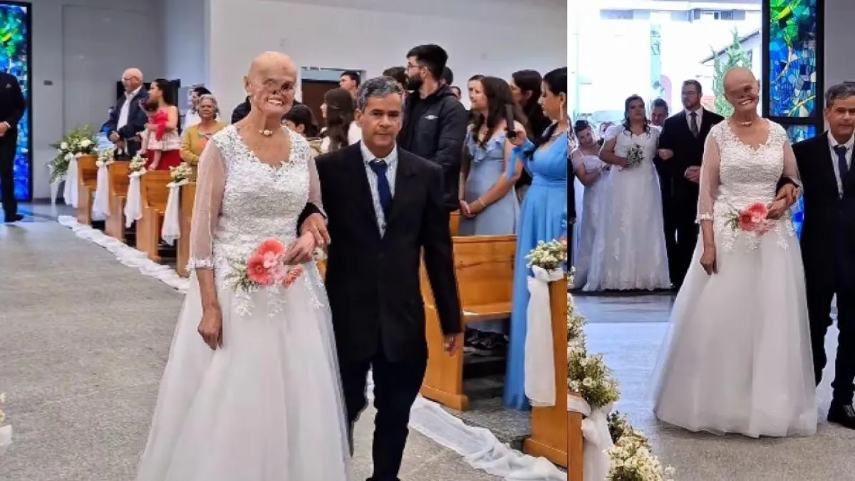 La historia de Hilária Mireski, la mujer que ha superado 73 diagnósticos de cáncer y llegó al altar