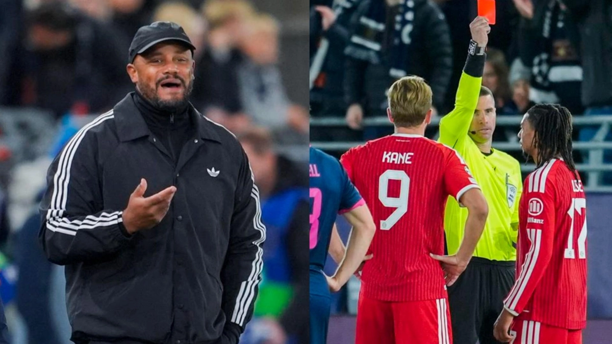 Vincent Kompany mandó al paredón a Michael Olise tras su expulsión en el partido del Bayern Múnich por la Champions League: ‘Es toda culpa suya’