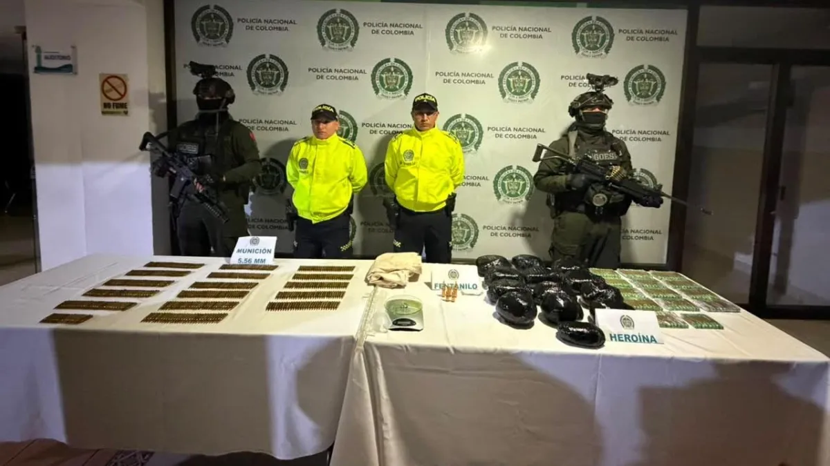 Incautaciones de heroína alcanzan cifra récord en Colombia durante 2026: estos son los casos