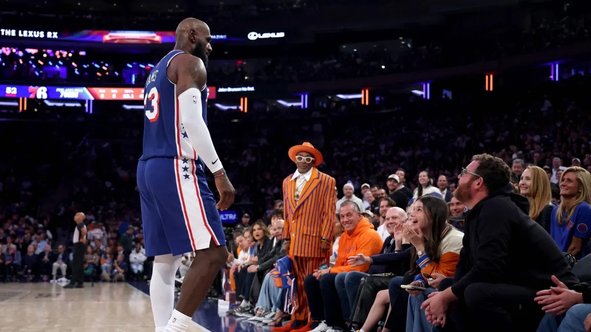 Video | LeBron James, figura de Filadelfia, tuvo un fuerte cara a cara con los aficionados de los Knicks en el partido de la NBA