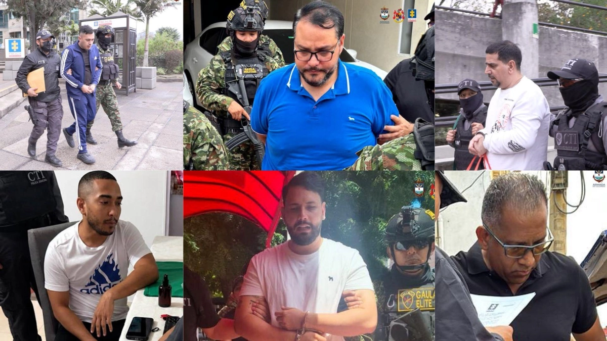 Capturan en distintos departamentos del país a ocho personas requeridas por Estados Unidos por narcotráfico, lavado de activos y otros delitos