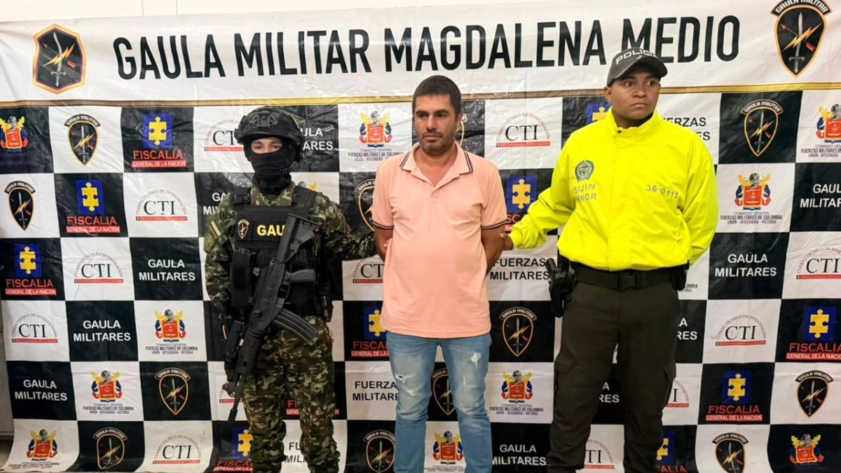 Cae en Cesar alias Muco, señalado de ordenar homicidios de líderes sociales y firmantes de paz en el Magdalena Medio