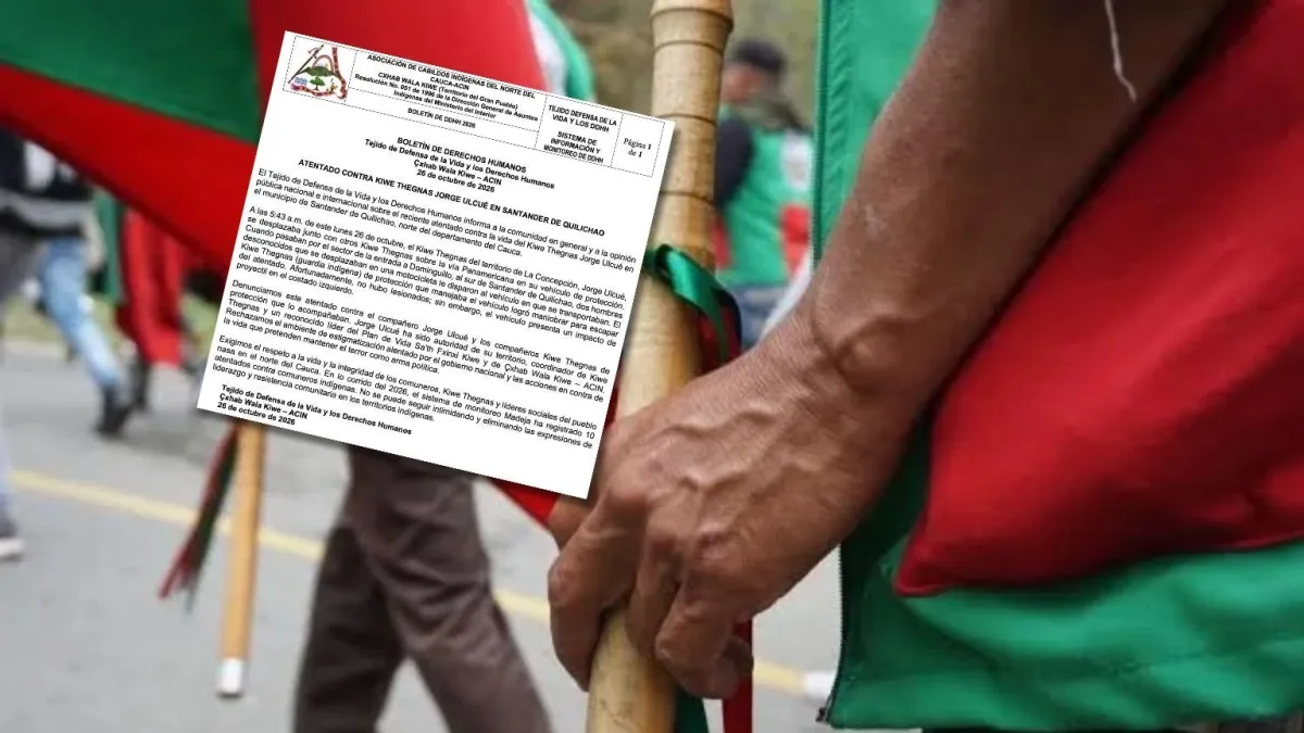 Disparan contra el vehículo del líder indígena Jorge Ulcué a la altura de Santander de Quilichao, en la vía Panamericana en Cauca: lo que se sabe