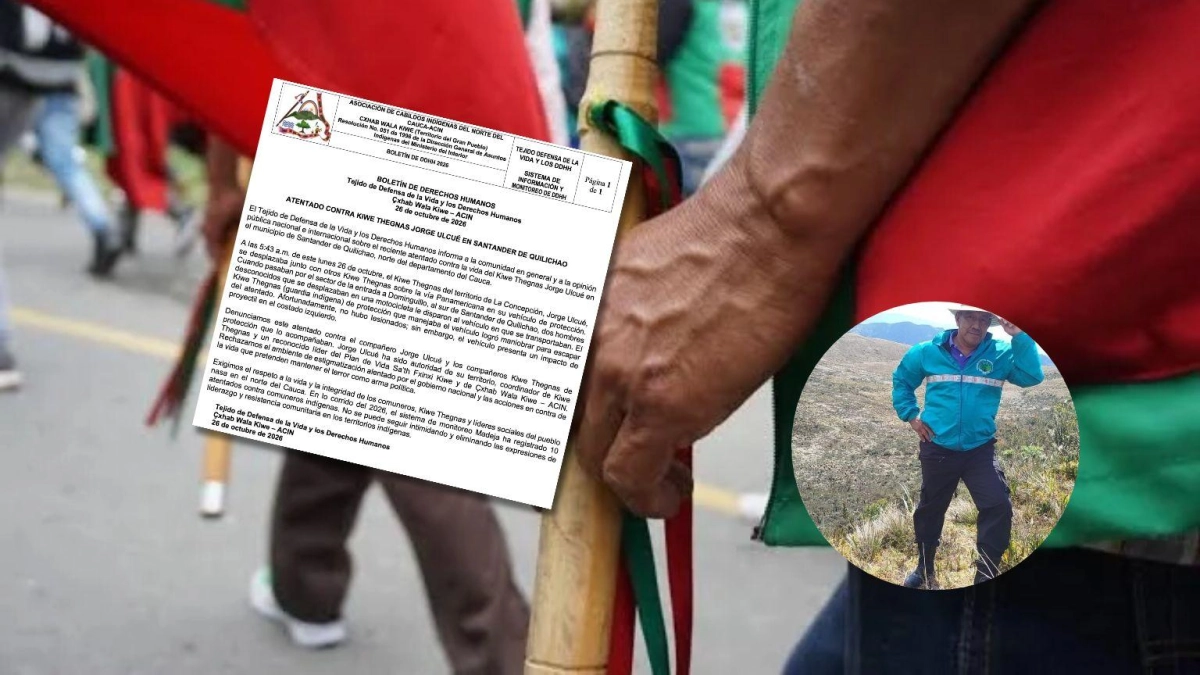 Disparan contra el vehículo del líder indígena Jorge Ulcué a la altura de Santander de Quilichao, en la vía Panamericana, en Cauca: lo que se sabe