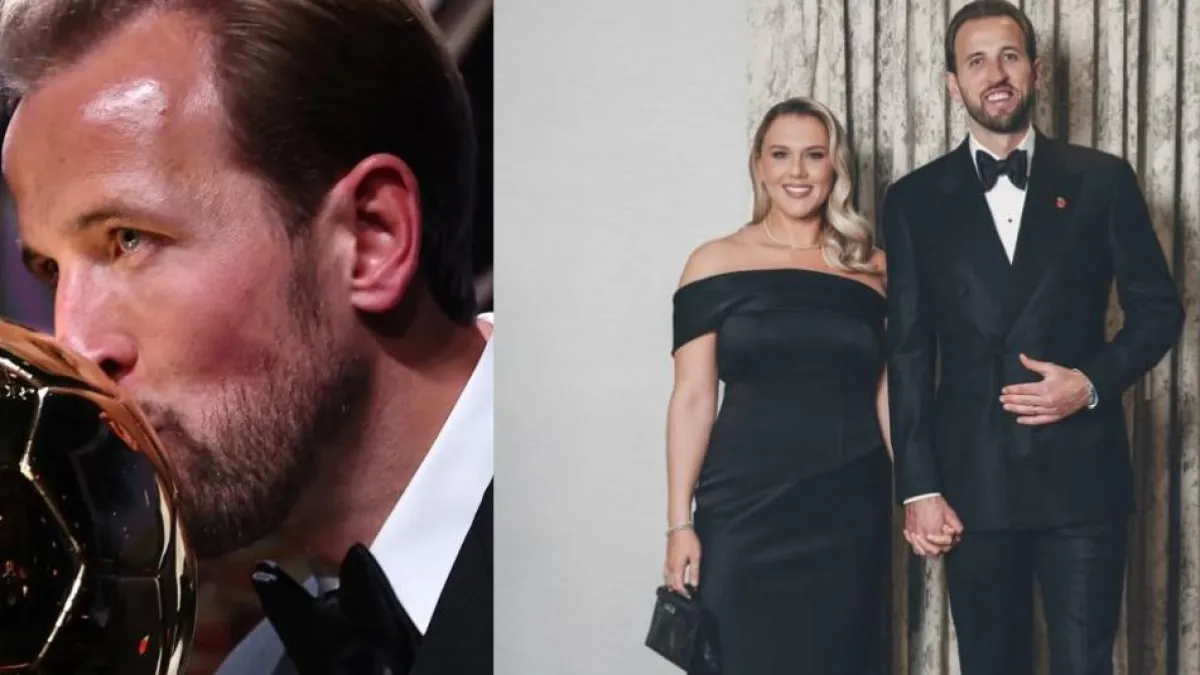 Los mensajes de Harry Kane a su esposa tras ganar el Balón de Oro: ‘No habría sido posible sin ti’