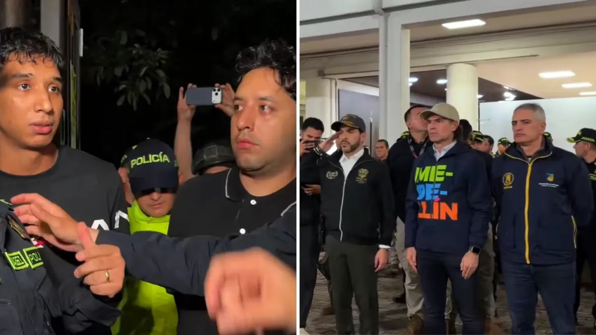 El hijo del exfutbolista Iván René Valenciano fue capturado durante el megaoperativo liderado por el presidente De La Espriella en Medellín