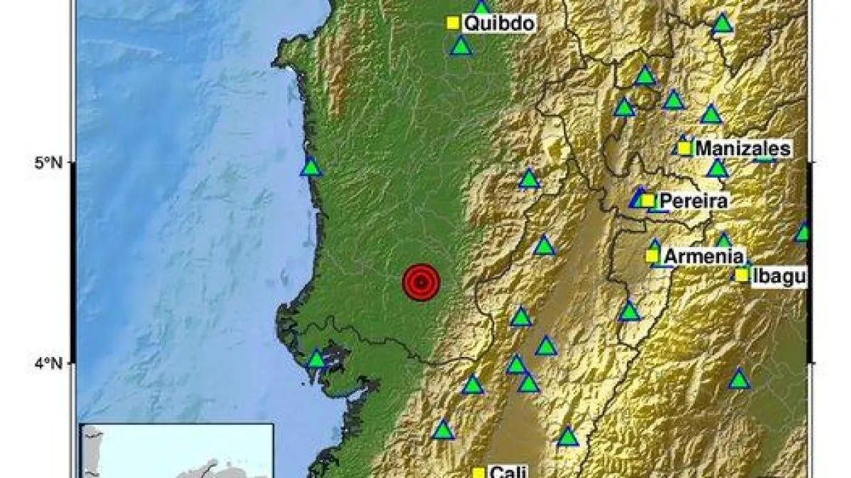 Temblor hoy en Colombia | Reportan sismo de magnitud 3,6 con epicentro en Istmina, Chocó, este 27 de octubre: se sintió en Cali y el Eje Cafetero