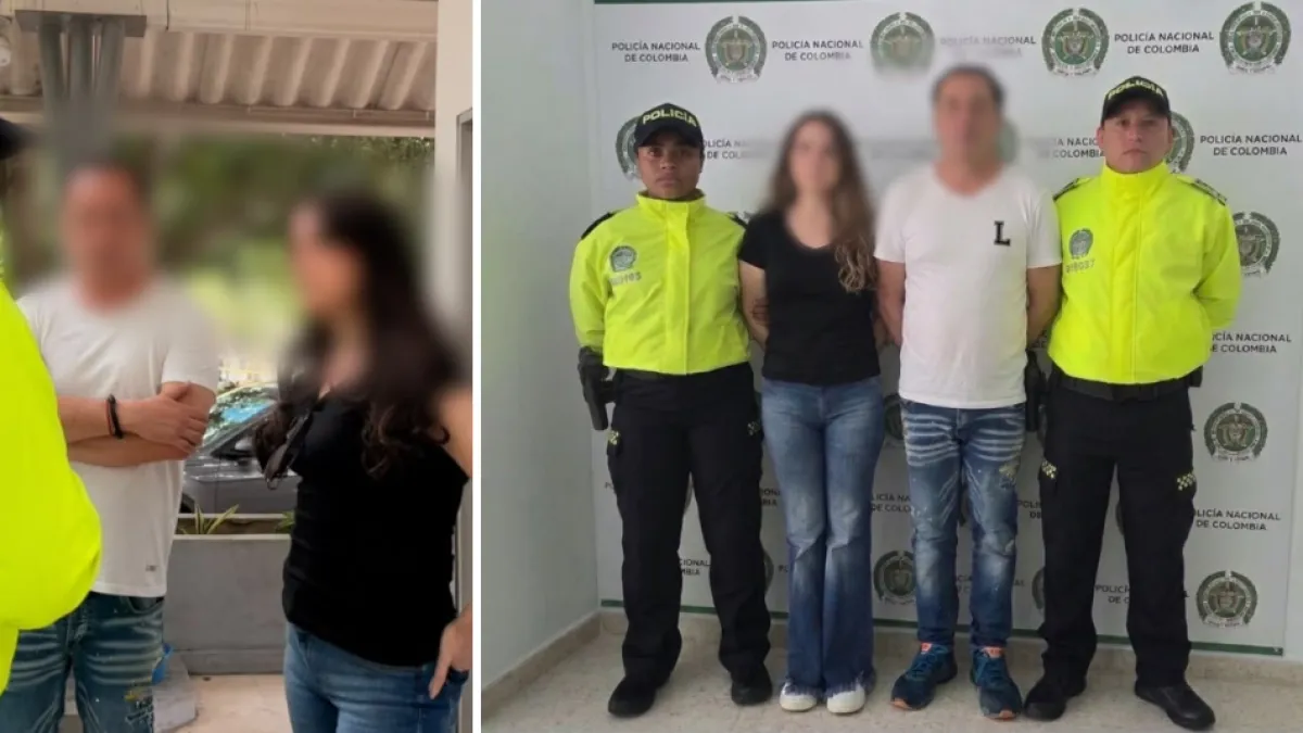 Capturan en Barranquilla a alias La Patrona y alias Pau, señalados de ser el enlace entre el Cartel Jalisco Nueva Generación y el Clan del Golfo