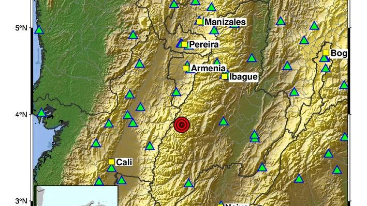 Temblor hoy en Colombia | Reportan sismo de magnitud 4,0 con epicentro en Chaparral, Tolima, este 30 de octubre: se sintió en Cali y el Eje Cafetero