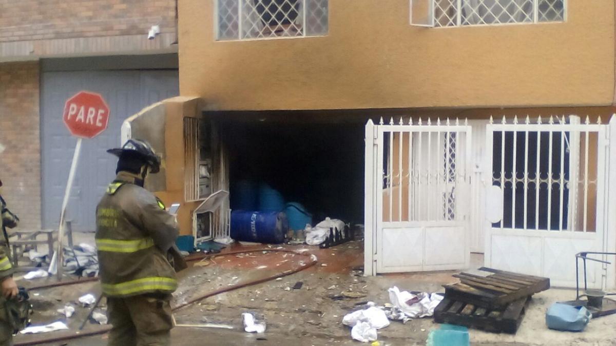 Fuerte explosión en bodega de Soacha