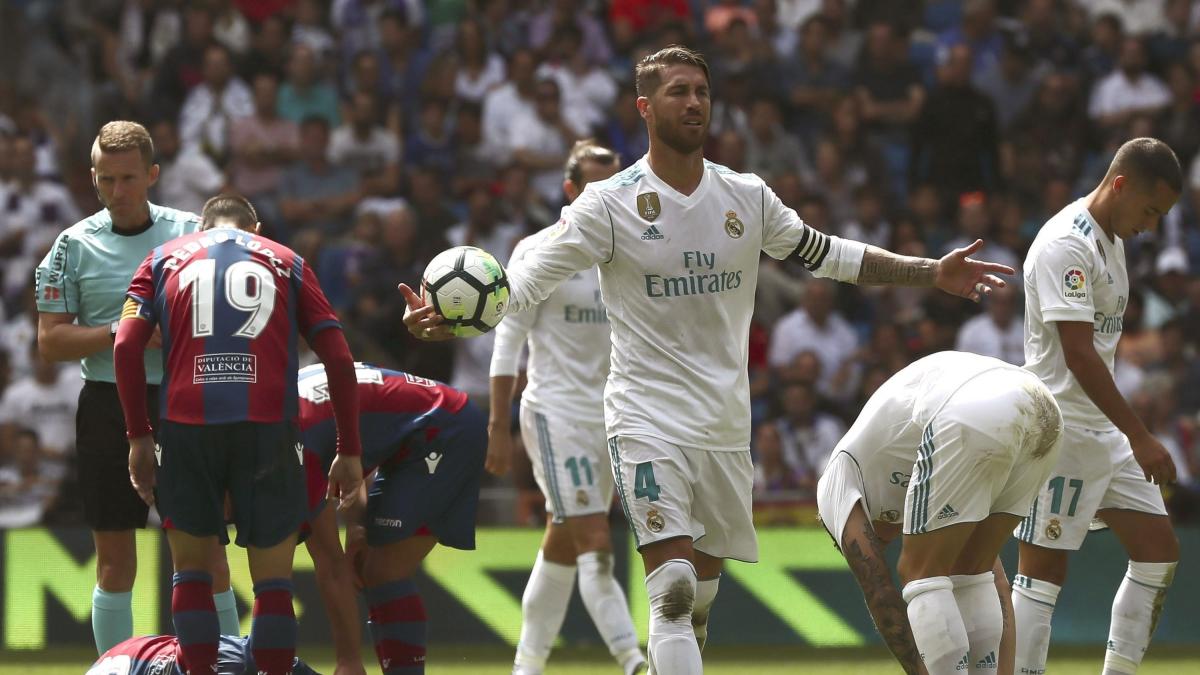 Real Madrid empató con Levante en la tercera fecha de la Liga de España