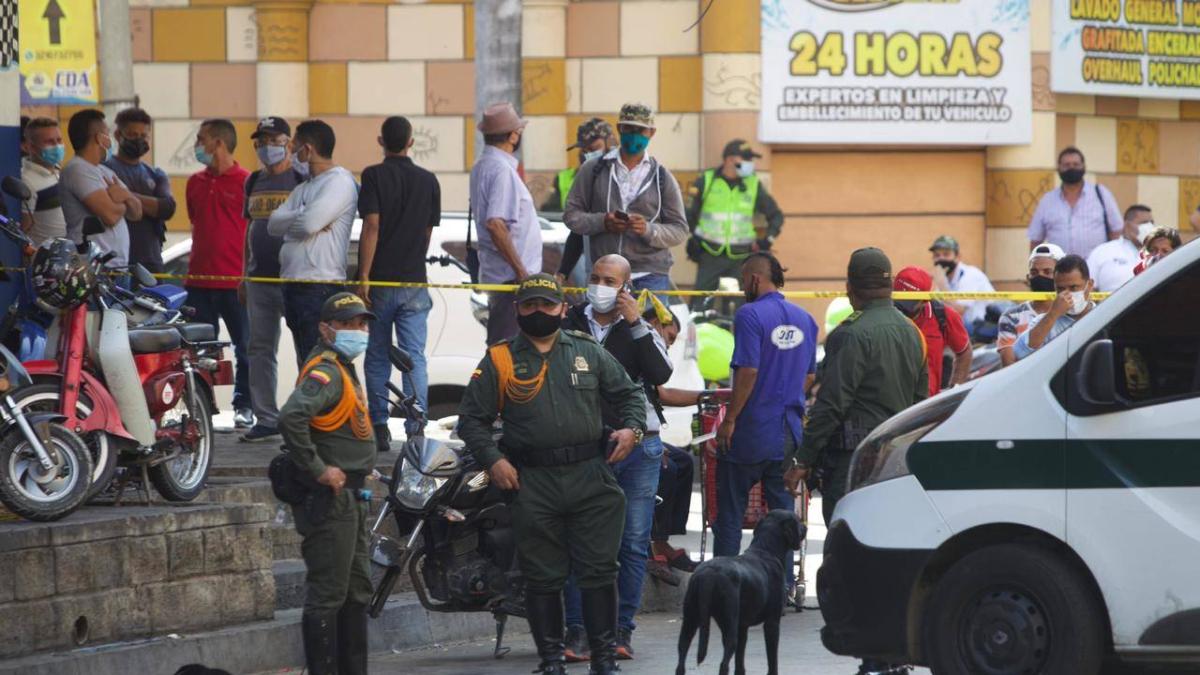 Atentado con explosivo en el Centro de Barranquilla enero 2021