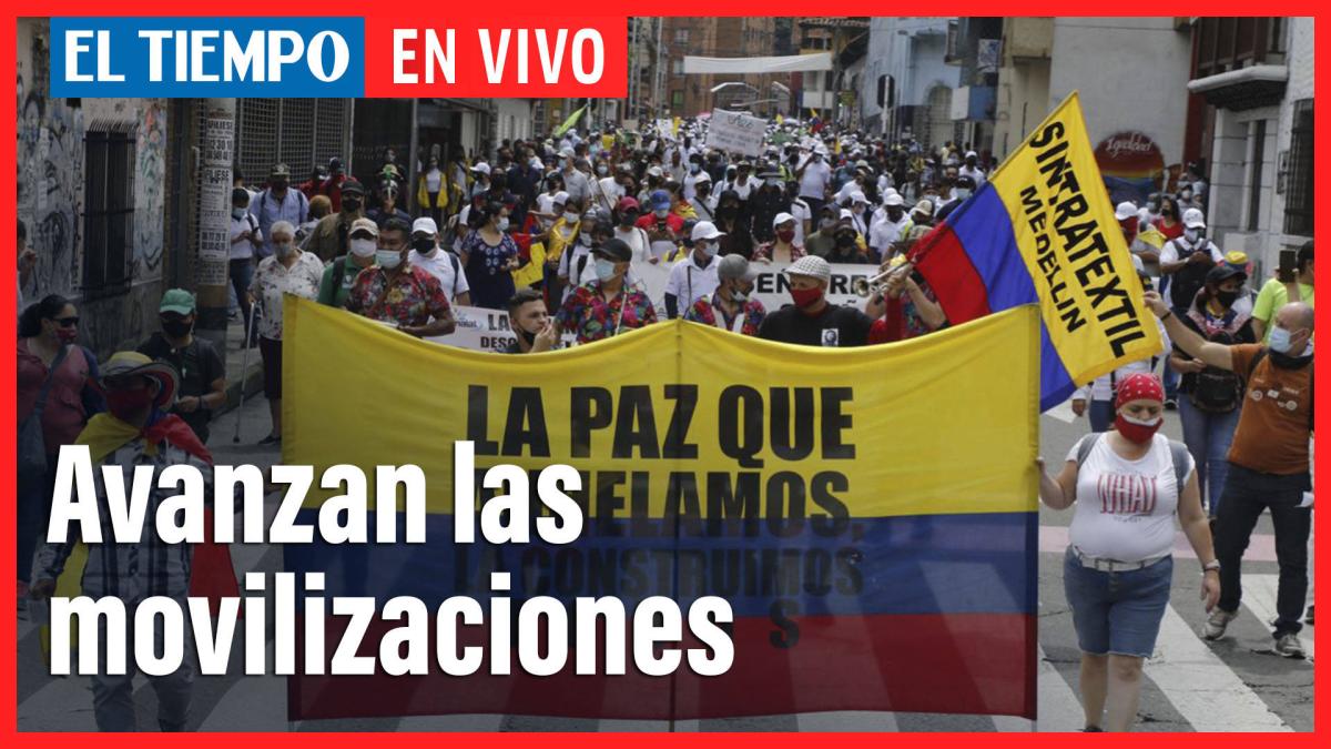 En vivo: Avanza la jornada de movilizaciones en Bogotá