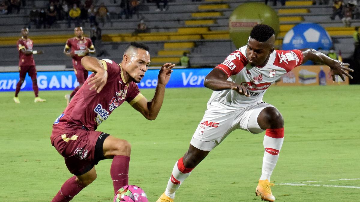 Tolima vs. Santa Fe en vivo Liga BetPlay 2022-I en directo