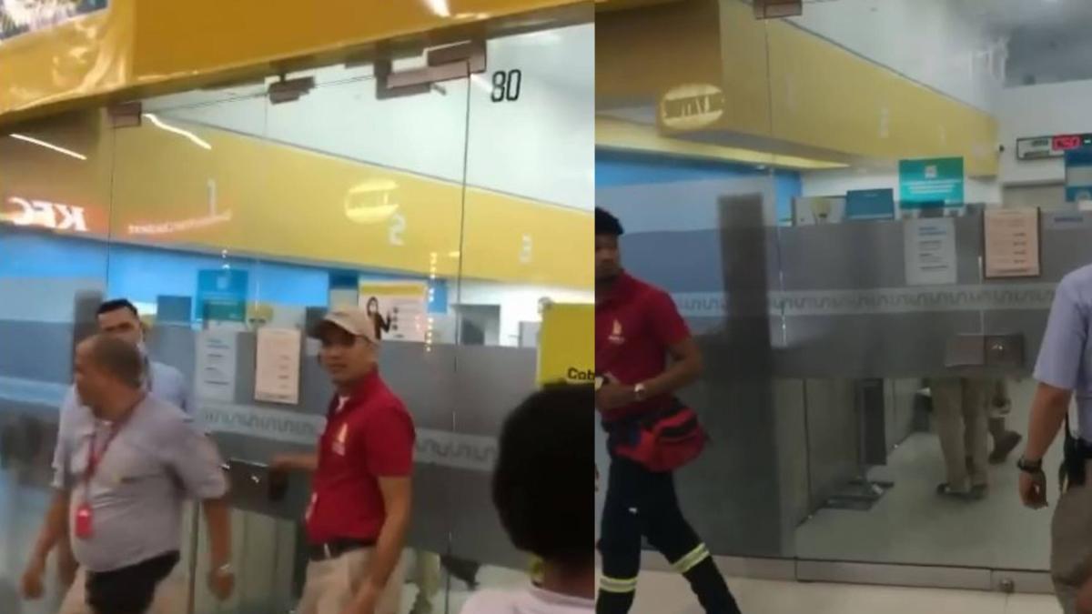 Inseguridad en Barranquilla: asalto a banco en centro comercial video