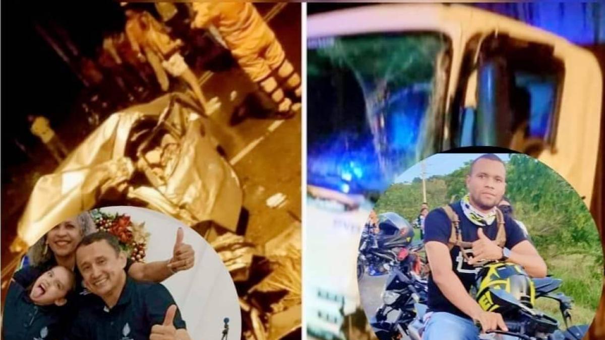 Tres muertos en carretera. entre ellos un padre y su hija de 9 años