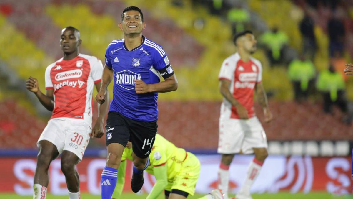 Santa Fe vs Millonarios: vea los goles del clásico en la Liga Betplay