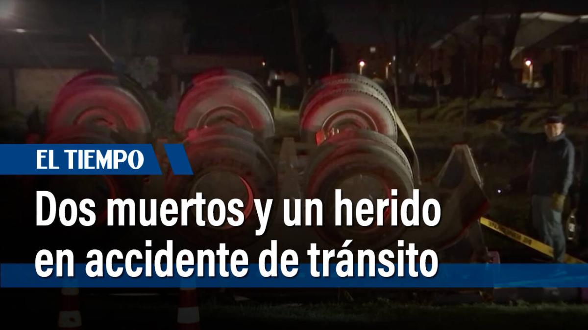 Dos muertos y un herido en accidente de tránsito de una tractomula