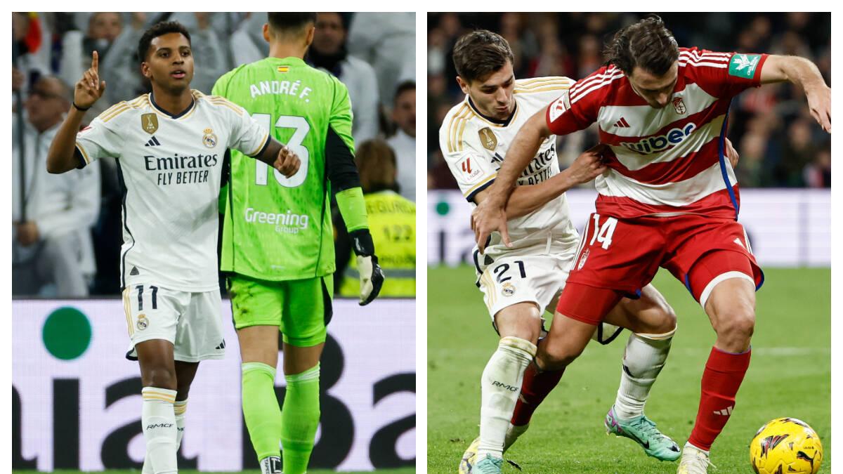 Real Madrid vence a Granada y sigue líder en la liga de España, resumen