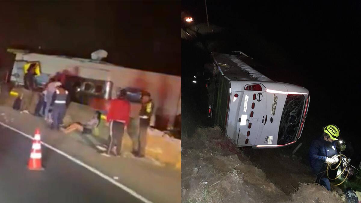 Dos siniestros viales con buses dejan 6 muertos y 50 heridos en Antioquia