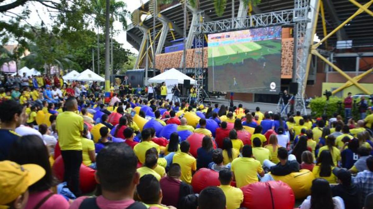 Con 'Fan Zone' y 21 pantallas distribuidas por todo Medellín, los paisas podrán acompañar a la Selección Colombia: conozca en qué lugares estarán