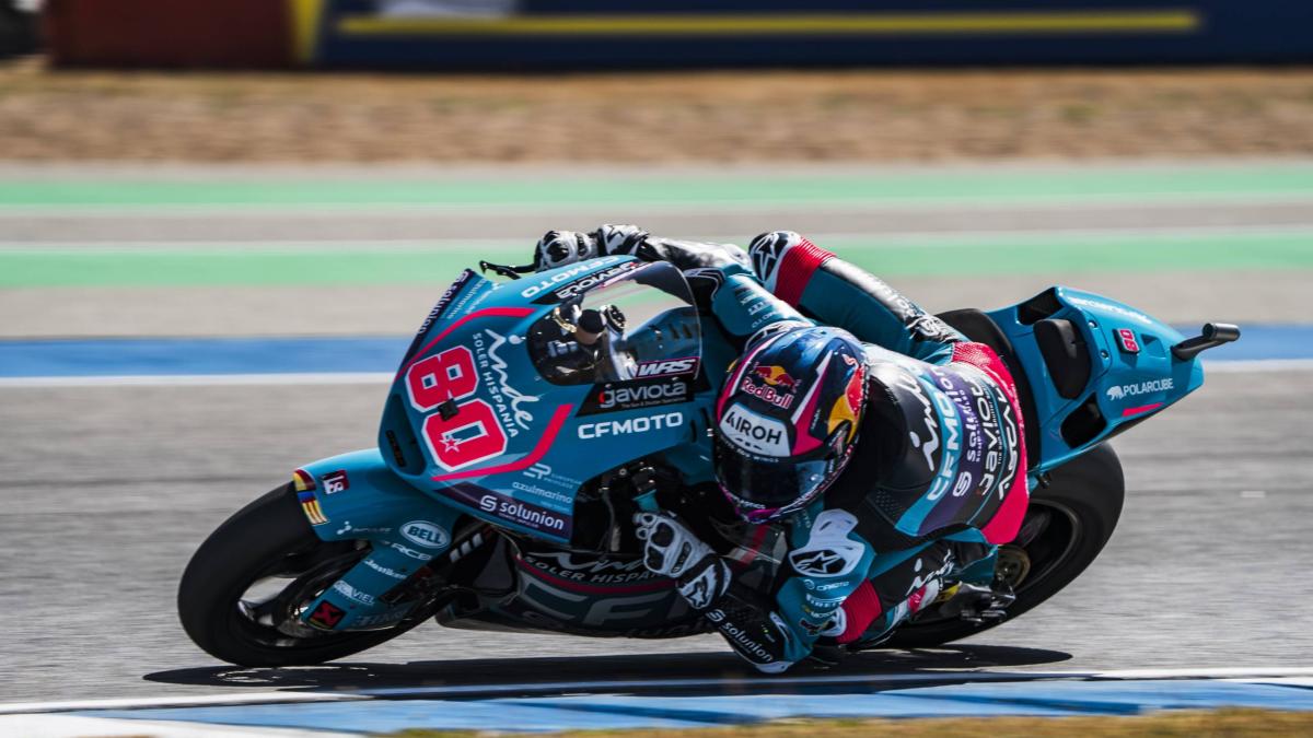David Alonso acarició el podio tras un gran trabajo en Motegi: protagonizó una batalla apasionante y sumó en el GP de Japón