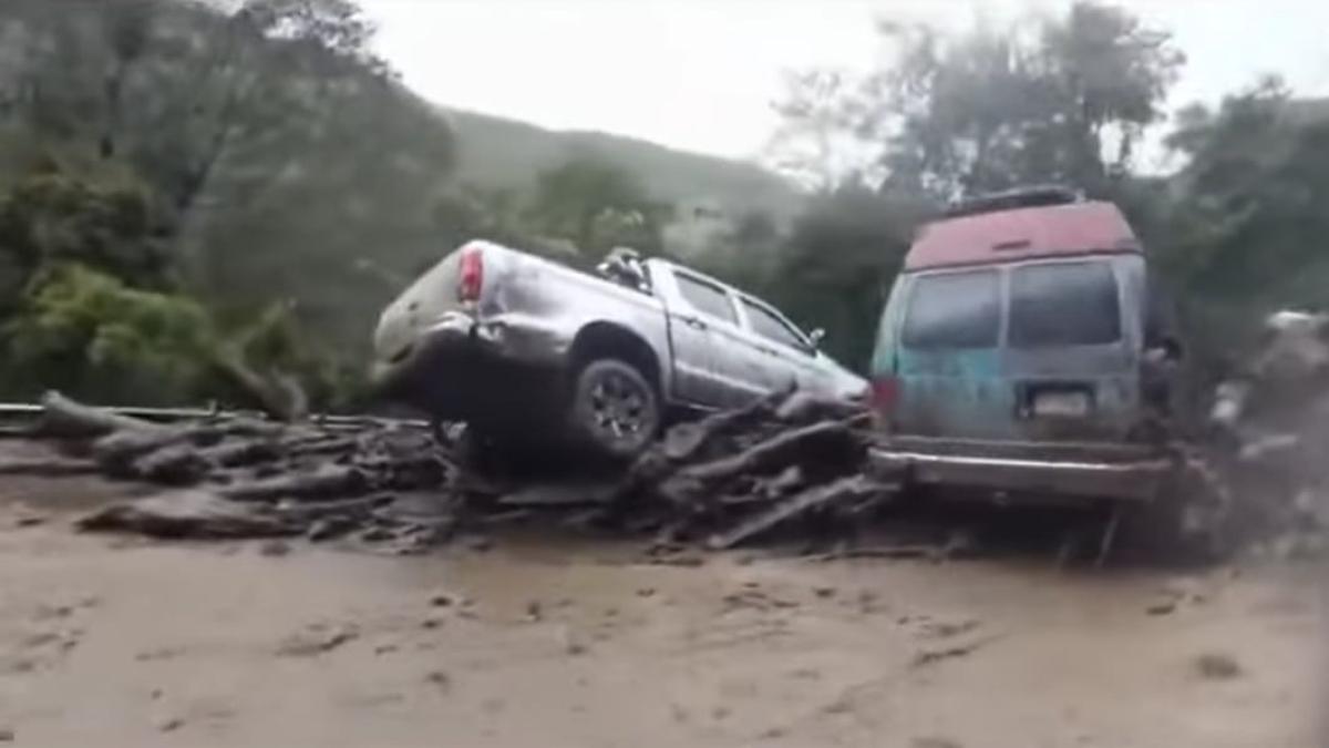 Un hombre se salvó milagrosamente de quedar atrapado por una avalancha ...