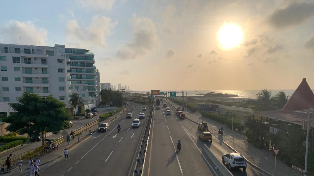 Cartagena: hoy inician los cierres programados en la Vía al Mar por obras de expansión y modernización del Aeropuerto Internacional Rafael Núñez