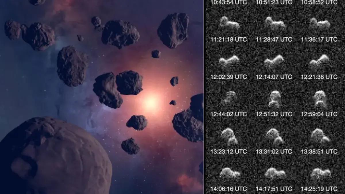 Así es el asteroide con forma de 'cacahuate' que se acercó a la Tierra como nunca antes en 350 años: la Nasa captó 28 imágenes en secuencia de su paso