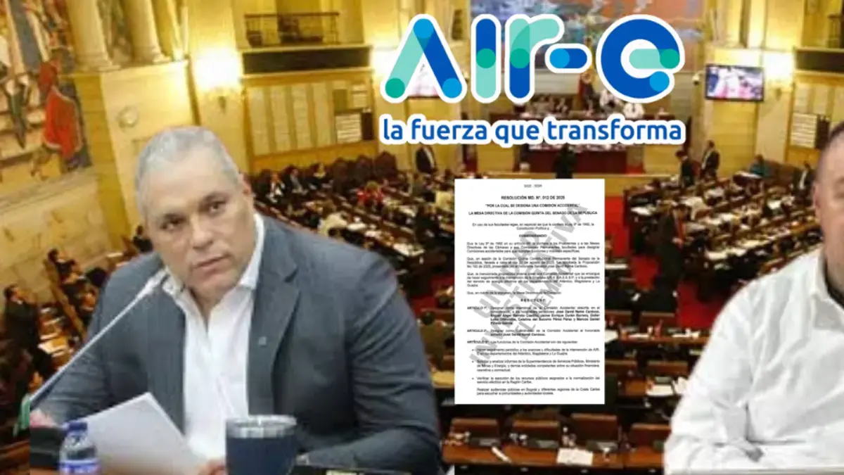 Crean comisión accidental en el Senado para hacer seguimientos a avances de intervención de la empresa de energía Air-e
