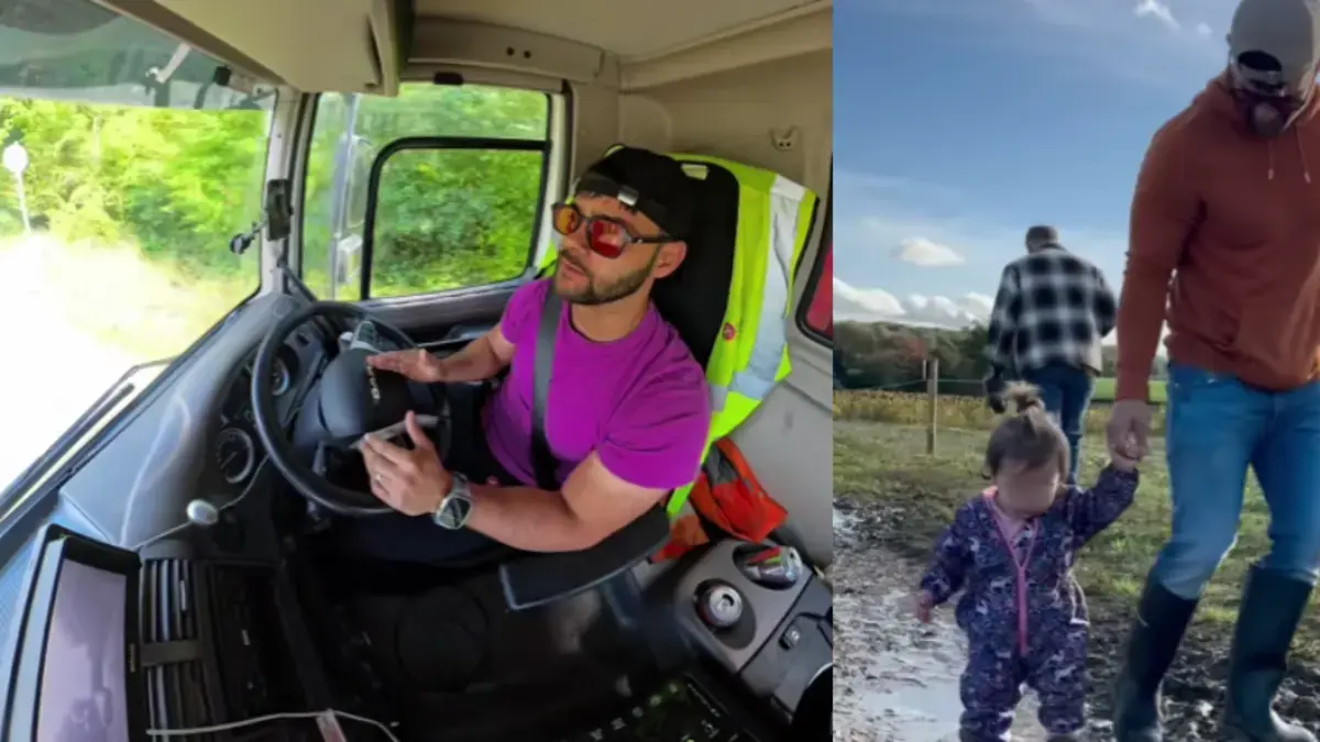 Latino en Inglaterra muestra cómo es la vida de un camionero en Europa que gana más de 9 millones: 'Creen que se necesita mucho dinero para disfrutar'