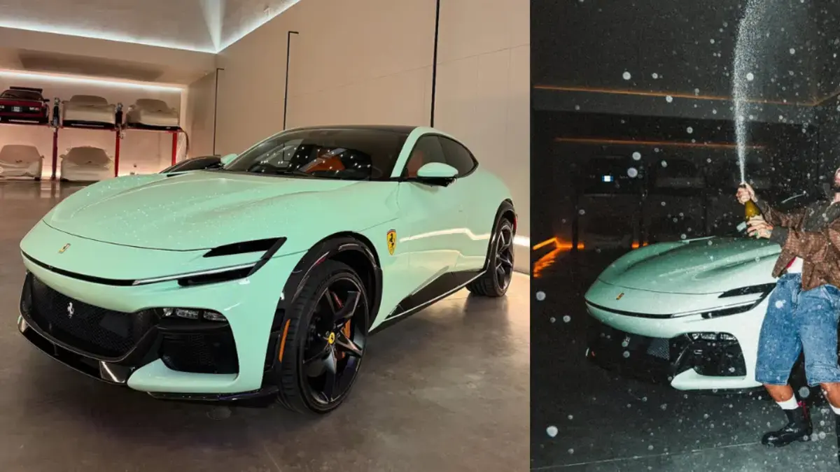 ¿Cuánto cuesta el exclusivo Ferrari verde menta de Maluma? El lujoso vehículo es único en el mundo