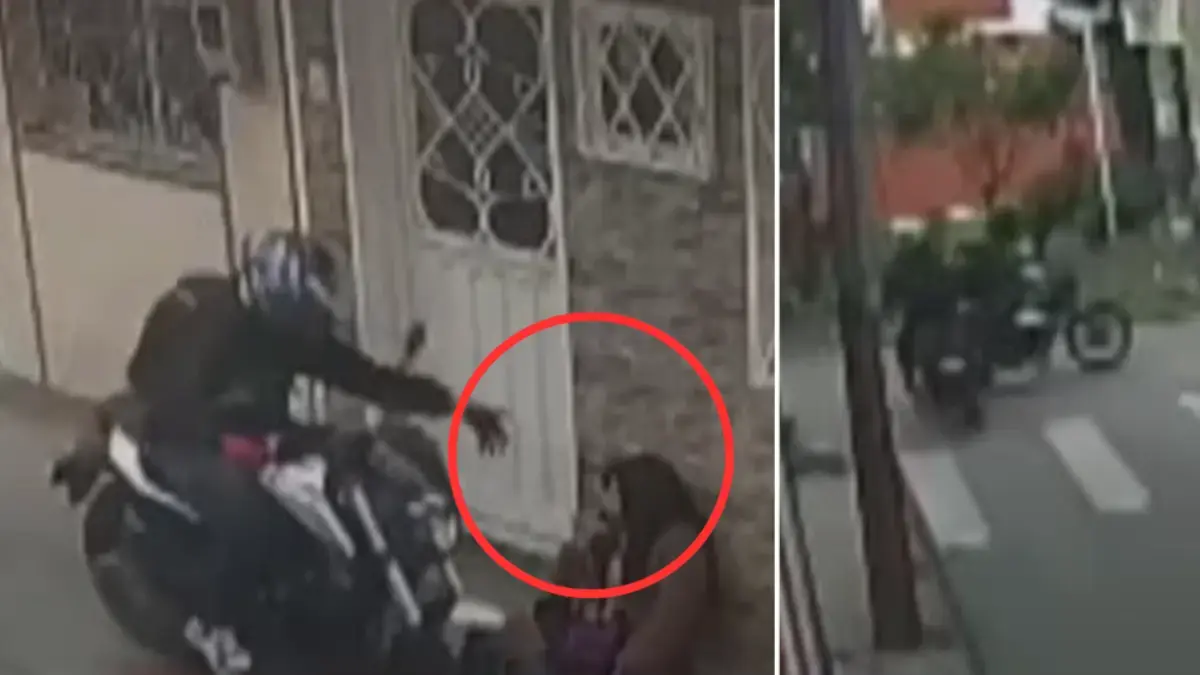 Video capta momento en el que motoladrón se estrella tras robar un celular en el sur de Bogotá