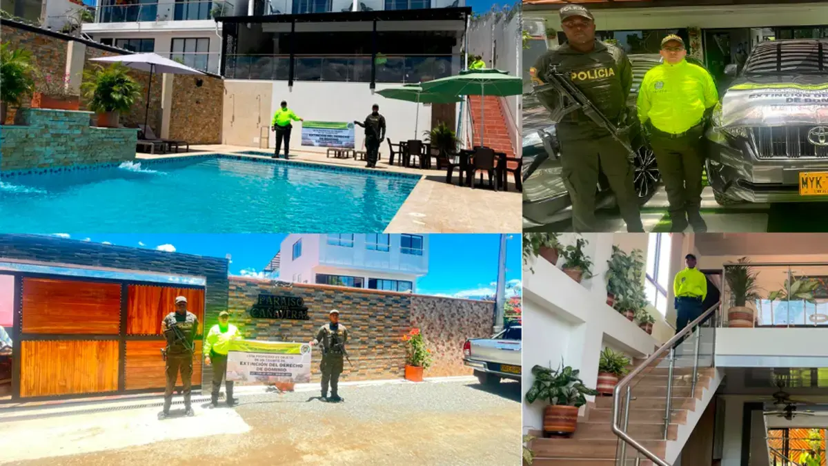 Un eco-hotel, fincas de lujo y vehículos de alta gama: entre los millonarios bienes producto de la minería ilegal que fueron confiscados en Antioquia