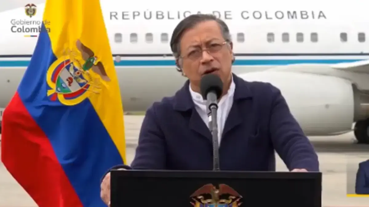 El mensaje que le envió el presidente Gustavo Petro a Donald Trump durante la alocución: 'A mí no me amenace, y aquí lo espero si quiere’