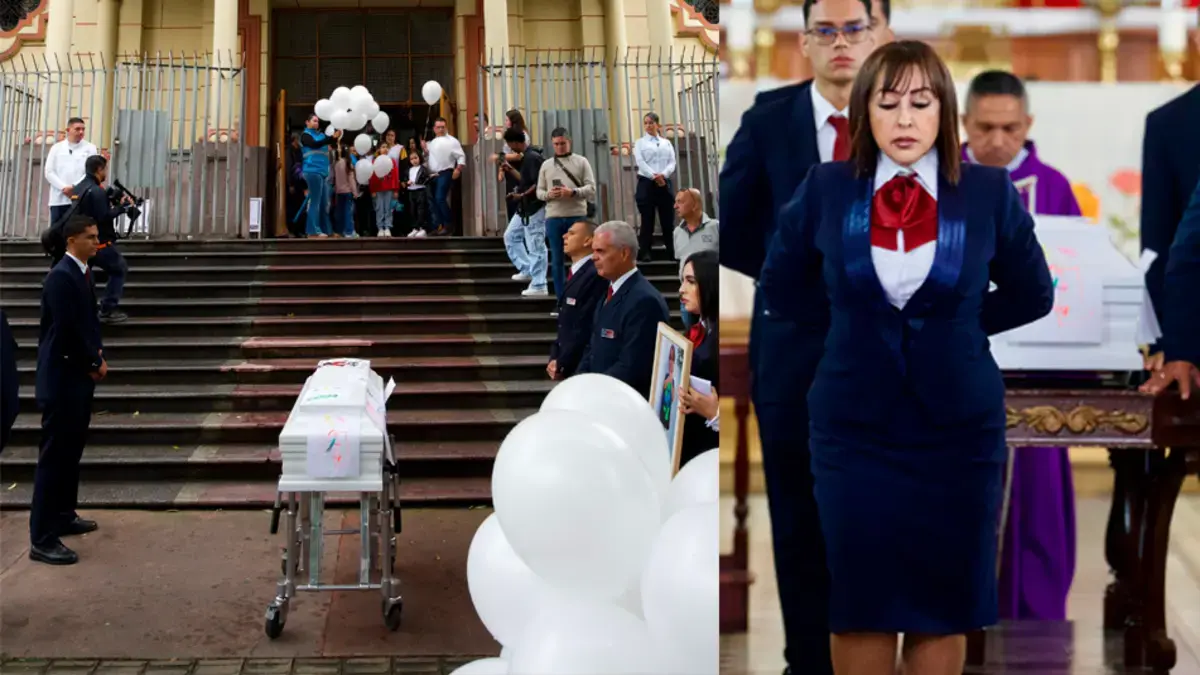 Con flores, bombas blancas y peluches: así le dieron el último adiós a Nairkel, el niño de 4 años asesinado por su padrastro en Medellín
