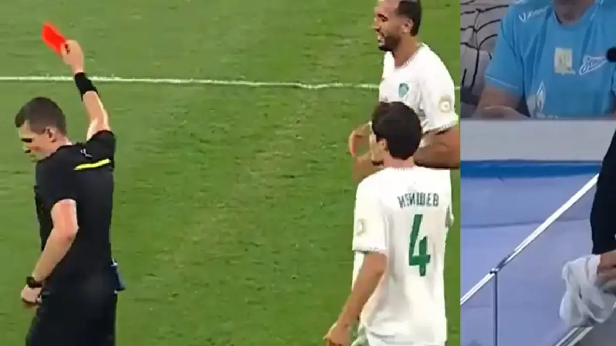Insólito: un jugador fue expulsado, regaló su camiseta, el VAR revirtió la roja y tuvo que pedir que le devolvieran la prenda | Video