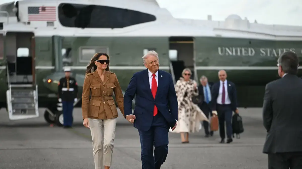 Helicóptero en el que viajaban Donald Trump y su esposa Melania sufrió falla que obligó a realizar aterrizaje de emergencia en Reino Unido