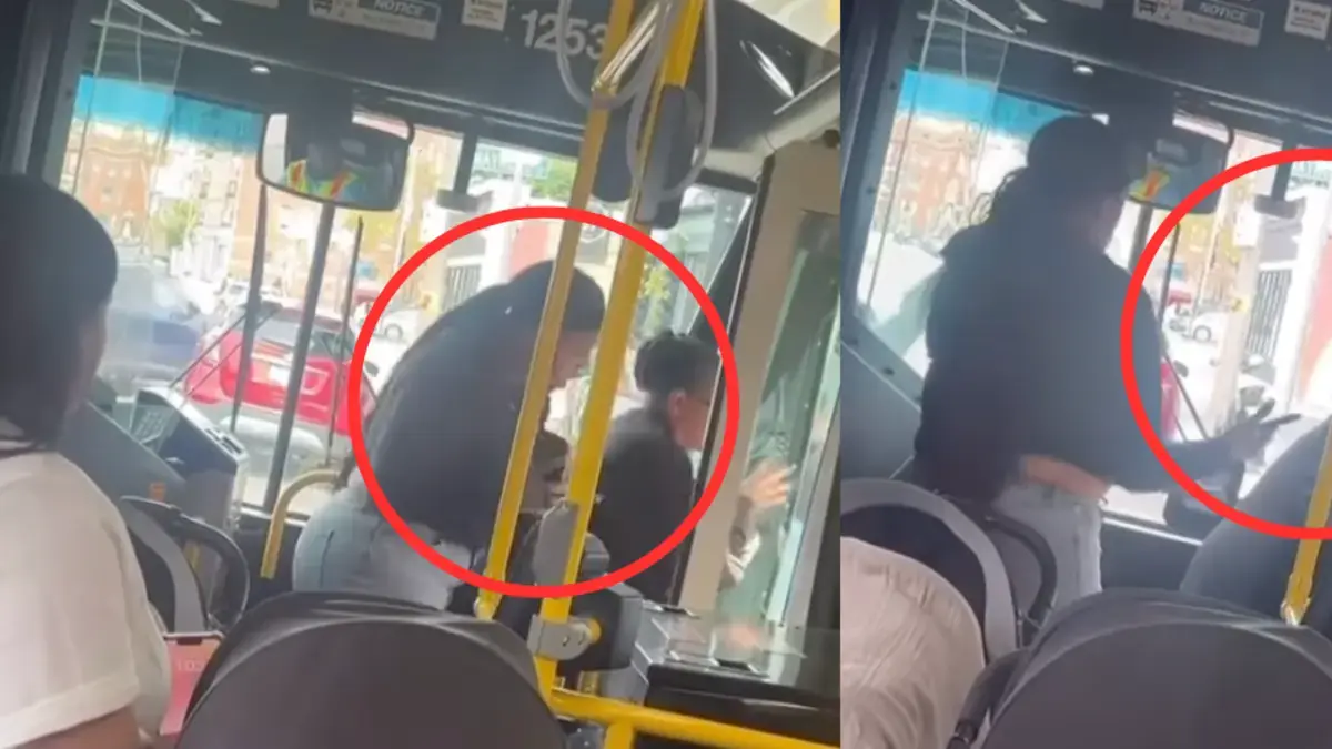 Video | Mujer empuja a adulta mayor de un bus y la hace caer al piso: el rechazo por su actitud no se hace de esperar