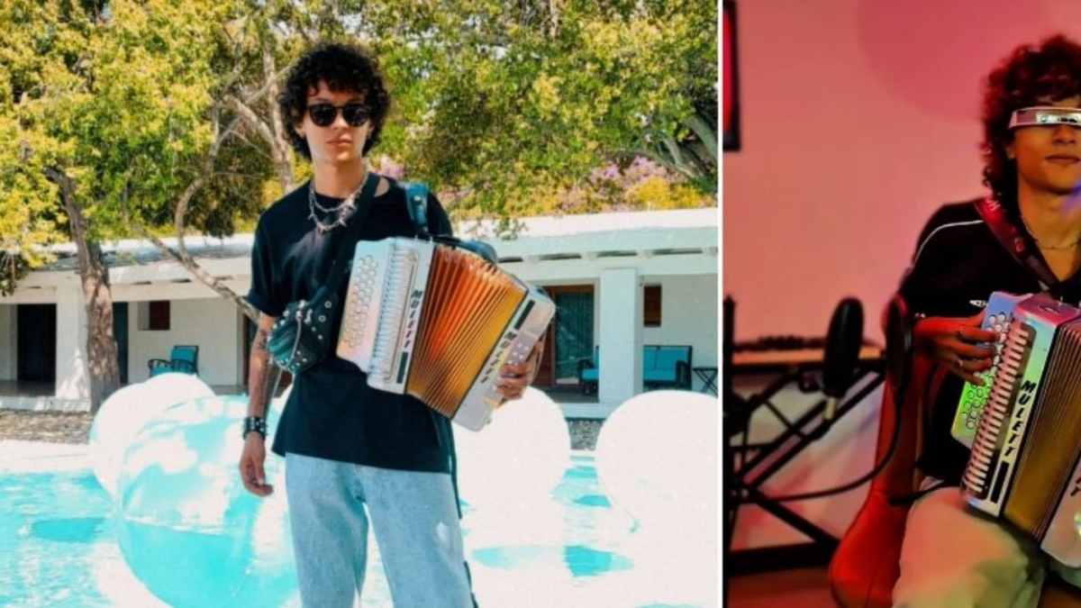 Colombiano se hizo viral al interpretar canciones de electrónica con acordeón
