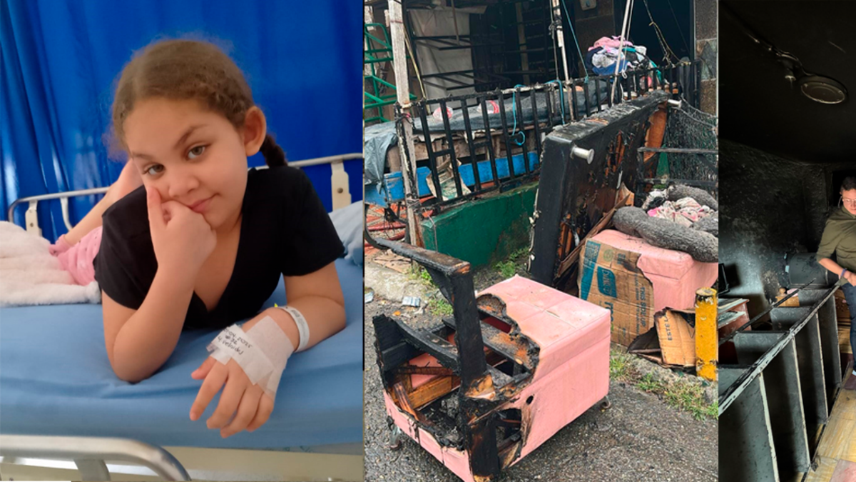 La historia de Salomé, la niña de 6 años que sobrevivió de milagro a un voraz incendio en Medellín: familia pide ayuda para resurgir de las cenizas