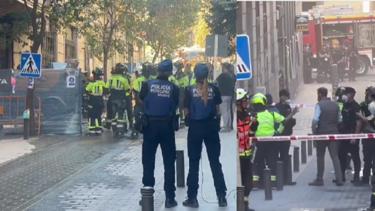 Derrumbe en el centro de Madrid deja al menos cuatro desaparecidos y un herido grave