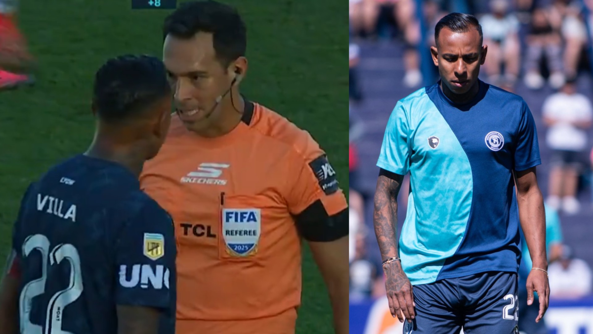 Video | Sebastián Villa, en el ojo del huracán en Argentina: vio dos amarillas en 57 segundos tras desafiante discusión con el árbitro y fea reacción